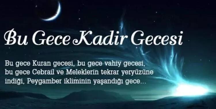 Kadir gecesi mesajları 2023