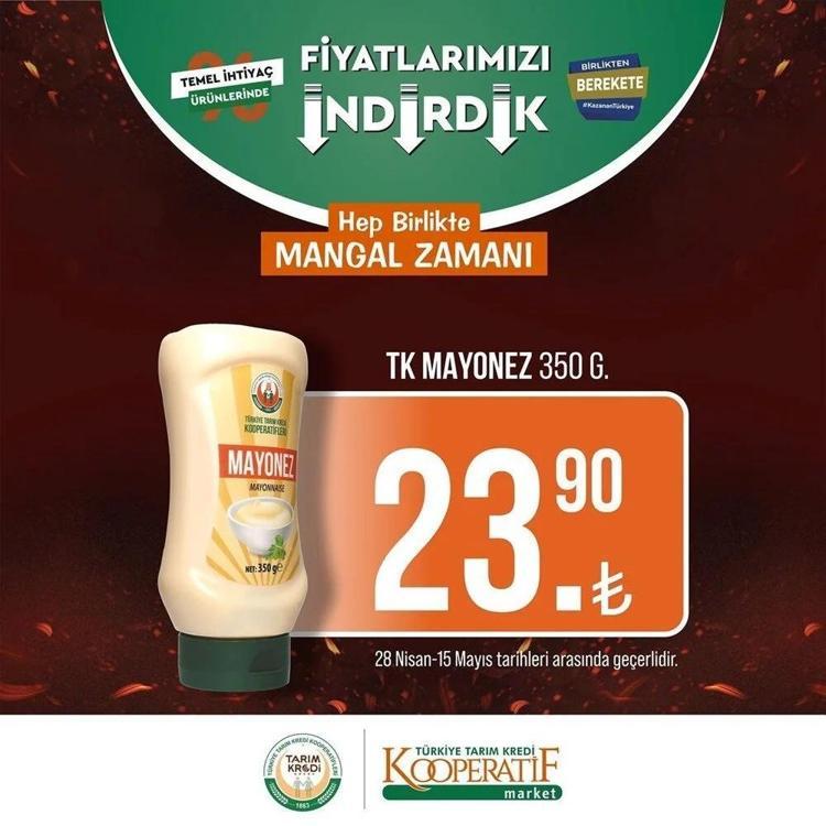 Tarım Kredi 3 mayıs -15 Mayıs 2023 aktüel katalog yayınlandı Ayçiçek Yağı ve bebek bezinde çılgın indirim geldi