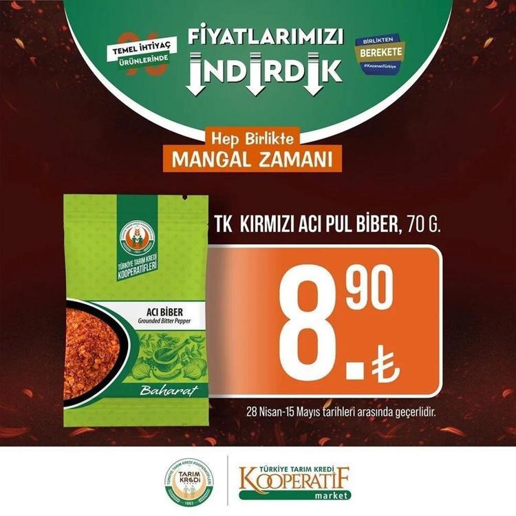 Tarım Kredi 3 mayıs -15 Mayıs 2023 aktüel katalog yayınlandı Ayçiçek Yağı ve bebek bezinde çılgın indirim geldi