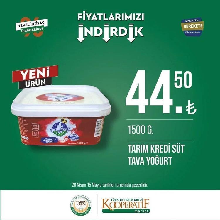 Tarım Kredi 3 mayıs -15 Mayıs 2023 aktüel katalog yayınlandı Ayçiçek Yağı ve bebek bezinde çılgın indirim geldi