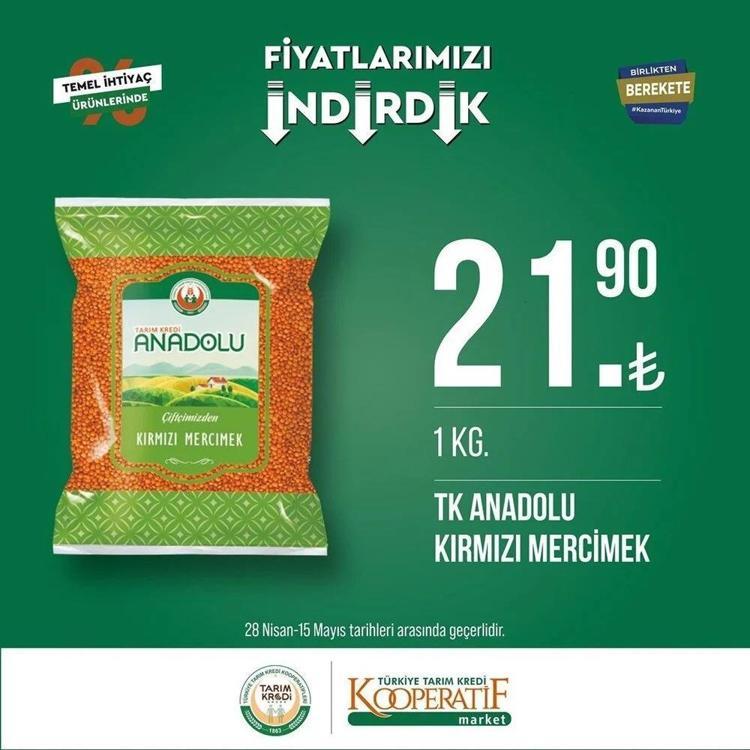 Tarım Kredi 3 mayıs -15 Mayıs 2023 aktüel katalog yayınlandı Ayçiçek Yağı ve bebek bezinde çılgın indirim geldi