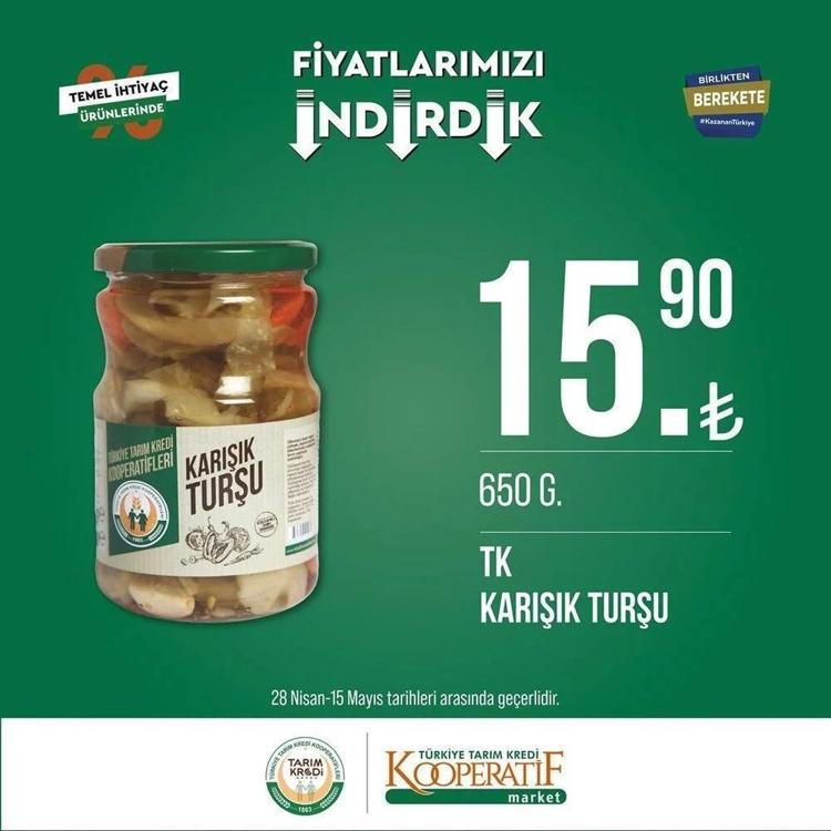 Tarım Kredi 3 mayıs -15 Mayıs 2023 aktüel katalog yayınlandı Ayçiçek Yağı ve bebek bezinde çılgın indirim geldi