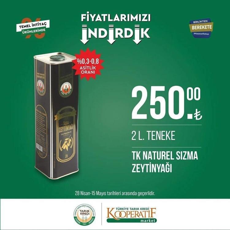 Tarım Kredi 3 mayıs -15 Mayıs 2023 aktüel katalog yayınlandı Ayçiçek Yağı ve bebek bezinde çılgın indirim geldi
