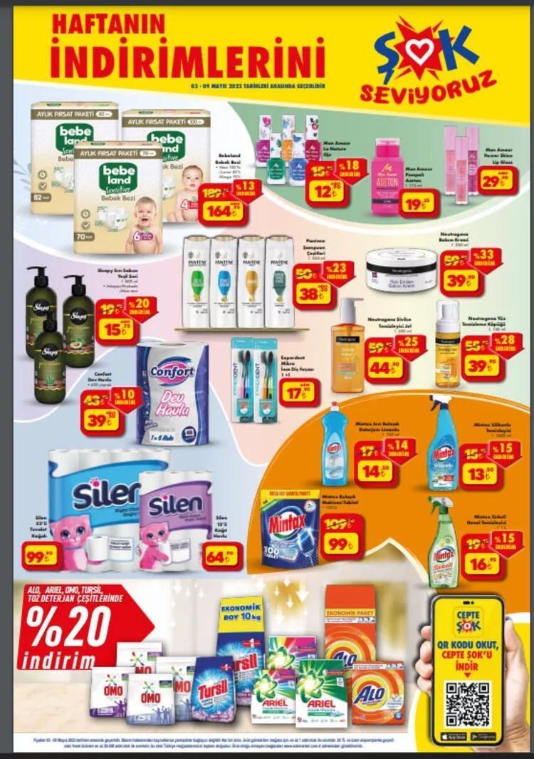 4-9 Mayıs ŞOK aktüel 2023 katalog yayınlandı ŞOK ayçiçek yağında, şampuanda fiyatlar tepetaklak