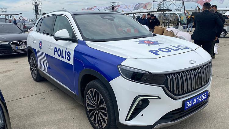 Togg polis arabası olarak ilk kez görüntülendi