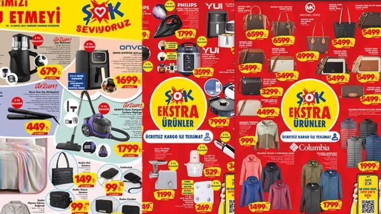 ŞOK 13-16 Mayıs aktüel katalog 2023 yayınlandı Anneler Gününe özel kahve makinesi 259 TL tava seti 199 TL Sürpriz liste var