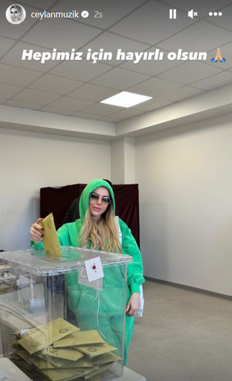 Ünlüler sandık başında