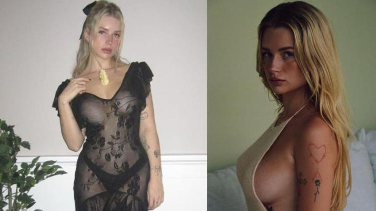Lottie Moss verdiği pozla olay oldu Bikini üstünü çıkardı