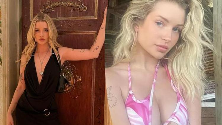 Lottie Moss verdiği pozla olay oldu Bikini üstünü çıkardı