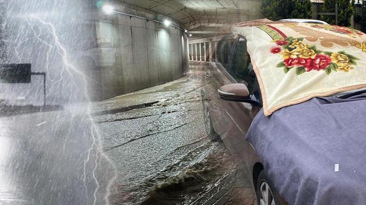 Meteoroloji sele karşı uyardı Hem dolu hem sağanak yağmur geliyor: Halılı ve battaniyeli koruma