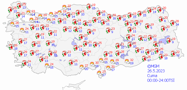 Meteoroloji haritasındaki şaşırtan görüntü 81 ilde başlayacak, kritik uyarı