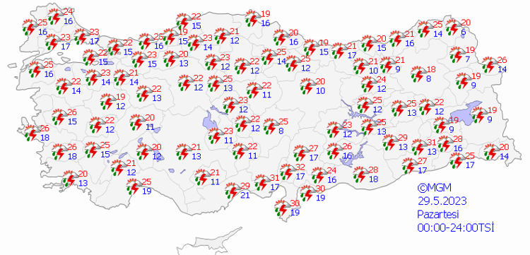 Meteoroloji haritasındaki şaşırtan görüntü 81 ilde başlayacak, kritik uyarı