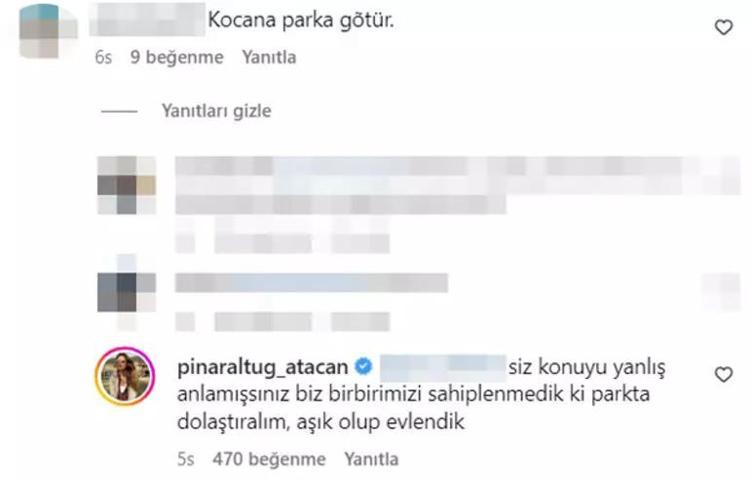 Pınar Altuğdan takipçisine tokat gibi cevap Beğeni yağdı