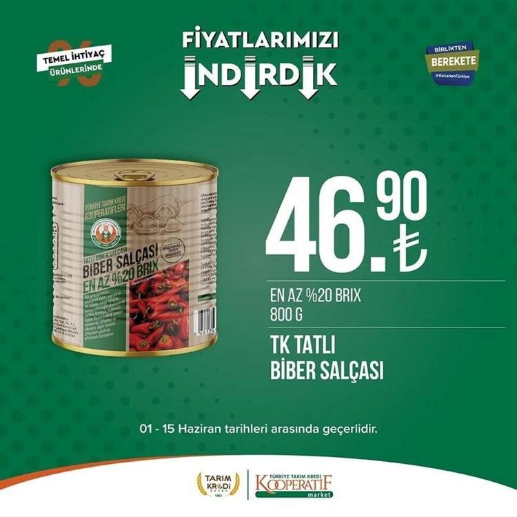 Tarım Market 7-15 Haziran aktüel katalog 2023 yayınlandı Tarım Kredide Babalar Günü sürprizi var Ayçiçek yağında dev indirim...