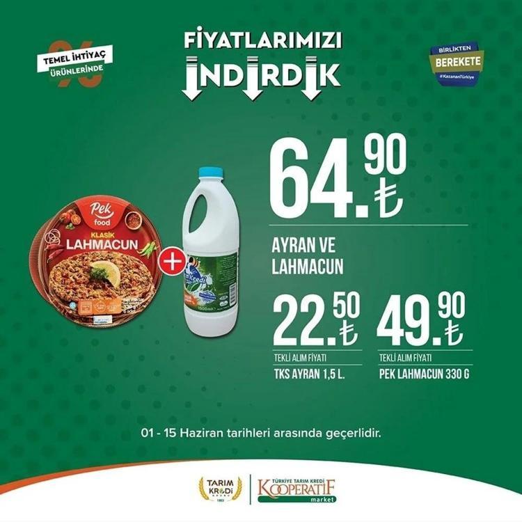 Tarım Market 7-15 Haziran aktüel katalog 2023 yayınlandı Tarım Kredide Babalar Günü sürprizi var Ayçiçek yağında dev indirim...