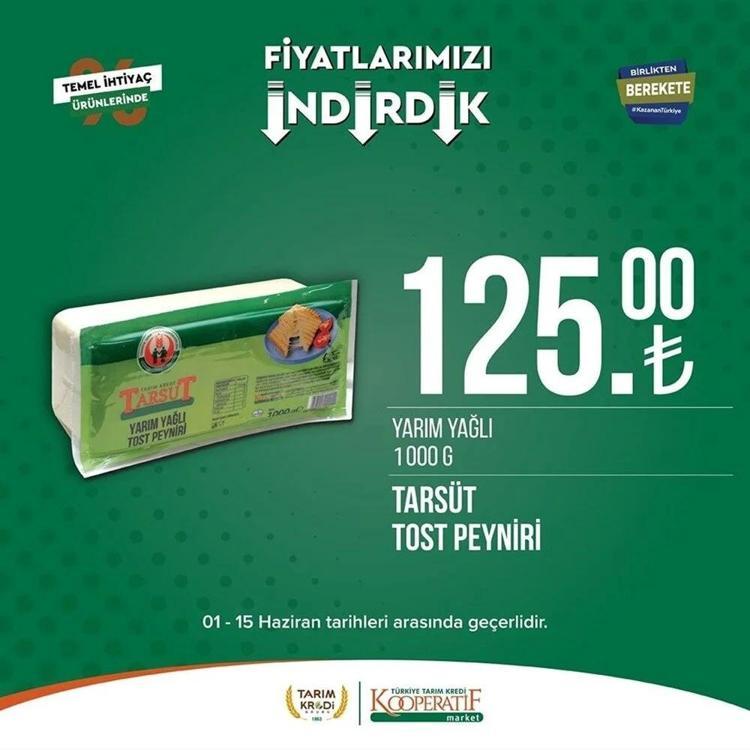 Tarım Market 7-15 Haziran aktüel katalog 2023 yayınlandı Tarım Kredide Babalar Günü sürprizi var Ayçiçek yağında dev indirim...