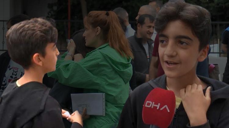 LGS heyecanı başladı Abisinin kimliğini koşarak yetiştirdi