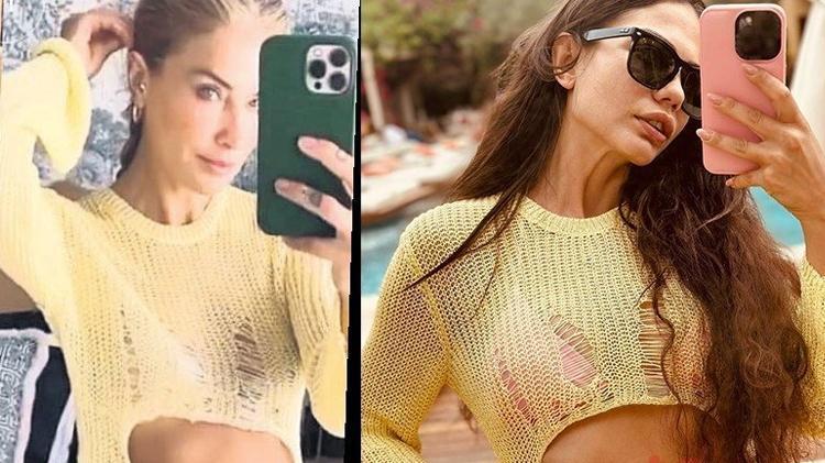 Demet Özdemirden leopar bikinili poz Ateş gibi yaktın geçtin