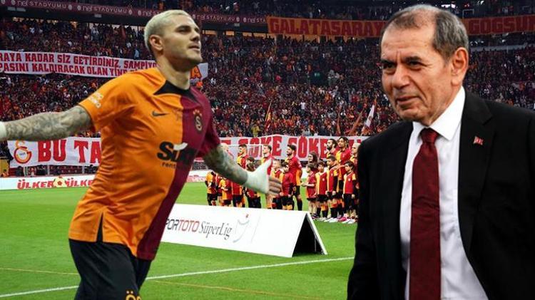 Galatasaray taraftarına Icardi müjdesi Başkan Dursun Özbek Geliyor dedi