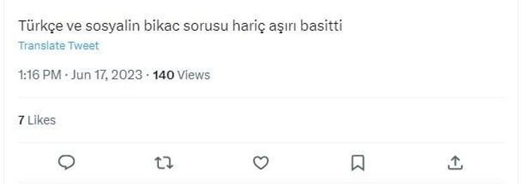YKS zor muydu, kolay mıydı YKS soruları nasıldı, üniversite sınavı nasıl geçti TYT 2023 soruları