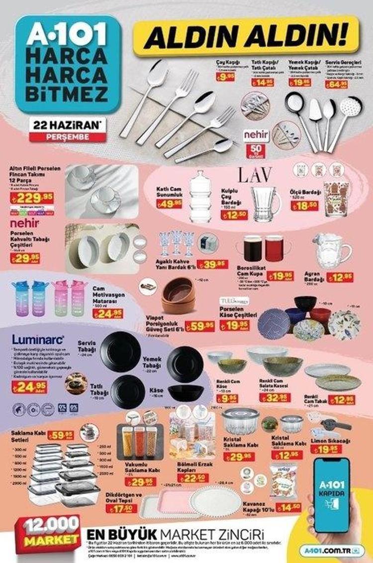 A101 22 Haziran aktüel katalog 2023 yayınlandı Bayram şekerinde sürpriz kampanya var