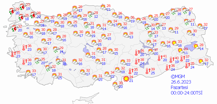 26 HAZİRAN PAZARTESİ