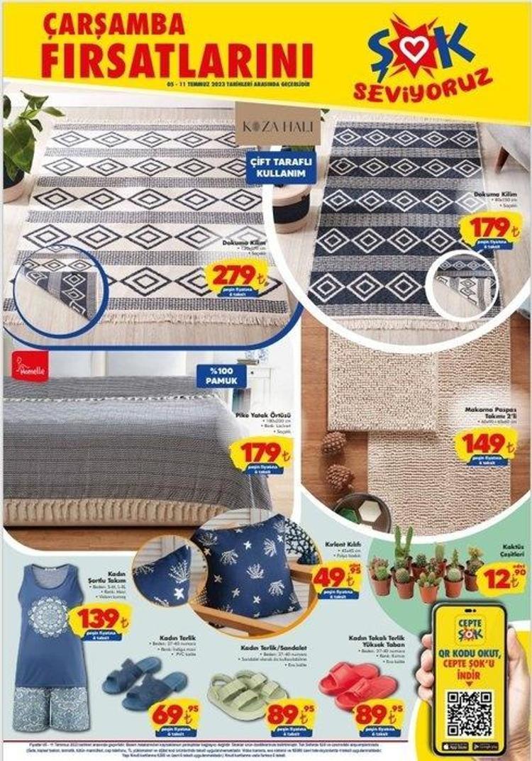 ŞOK 12-13 Temmuz aktüel katalog 2023 yayınlandı ŞOK şubelerine yaz geldi, sürpriz kampanya var