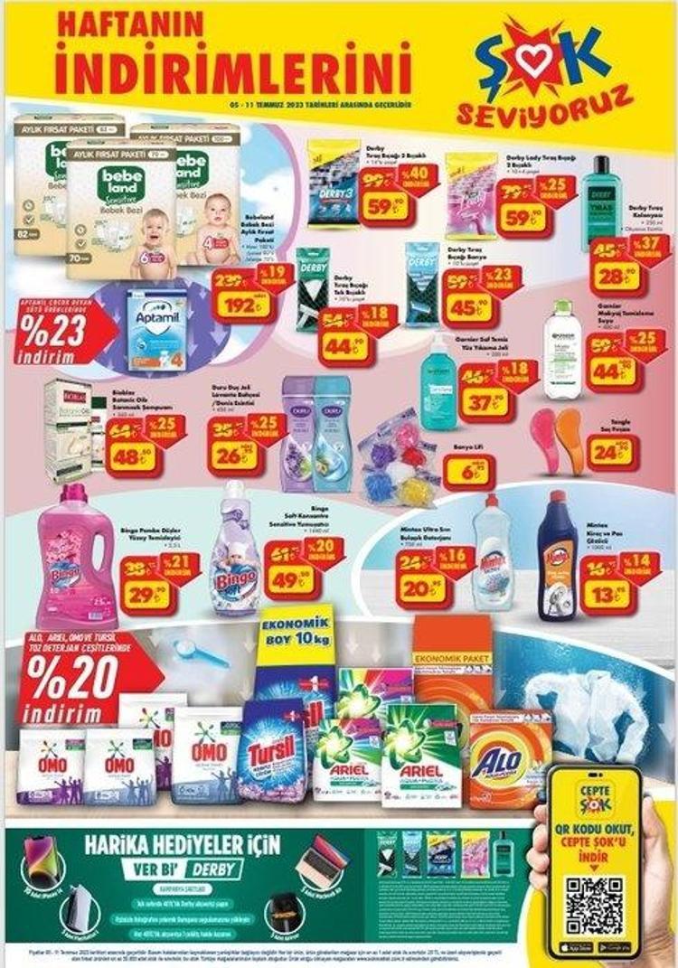 ŞOK 12-13 Temmuz aktüel katalog 2023 yayınlandı ŞOK şubelerine yaz geldi, sürpriz kampanya var