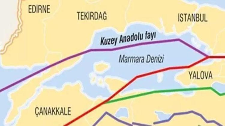 Kumburgaz fay hattı nereden geçiyor, kaç km