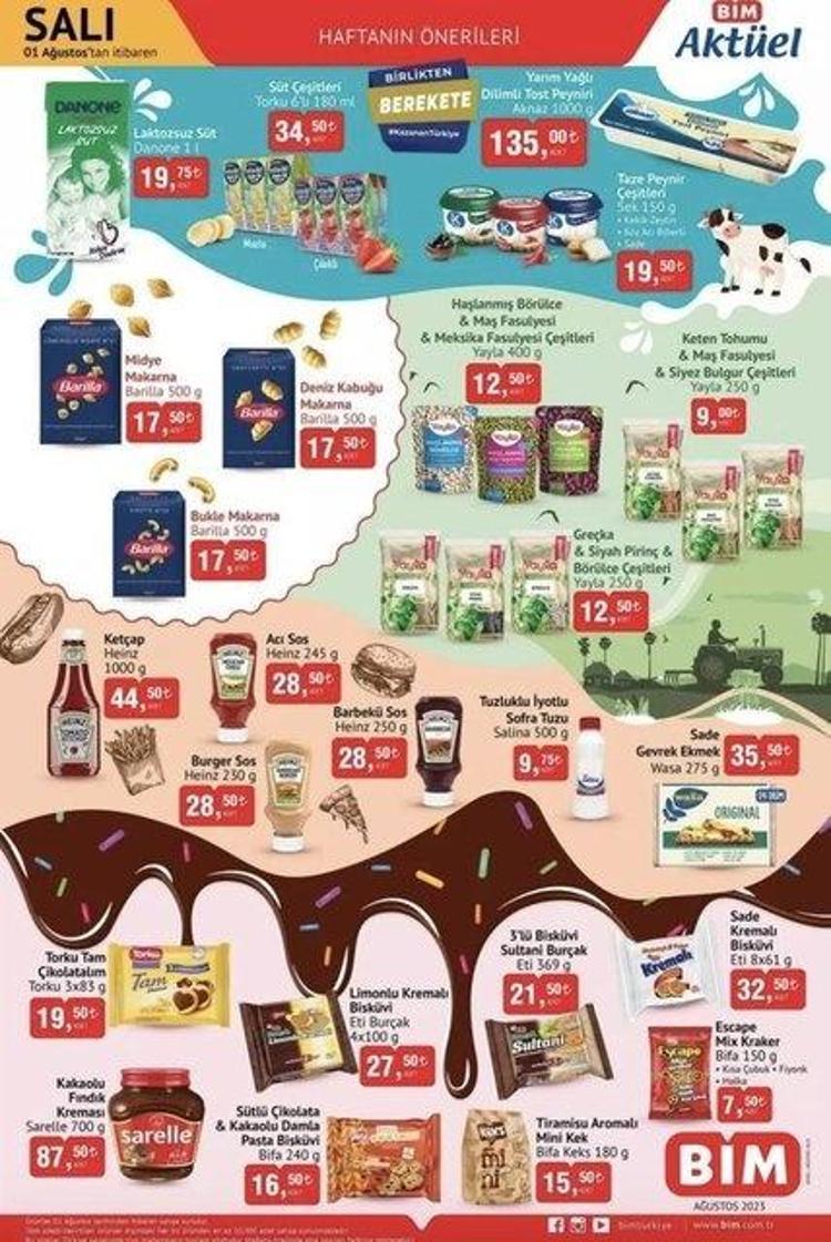 BİM 1-4 Ağustos aktüel katalog 2023 yayınlandı Ağustosta sürpriz kampanya var