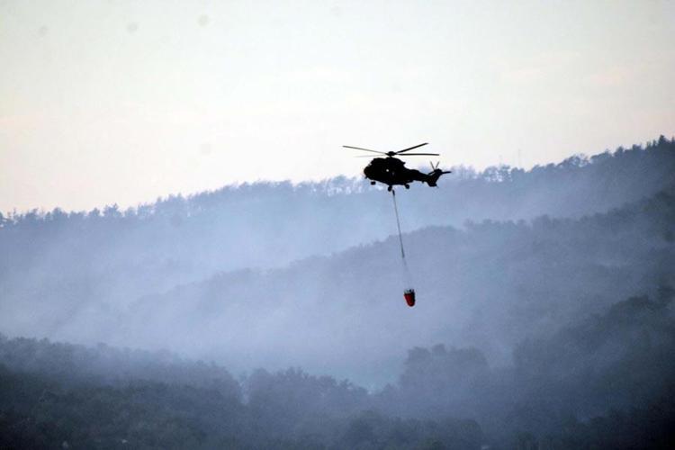 Çanakkalede orman yangıyla mücadele sürüyor Bakan Yumaklı son durumu açıkladı