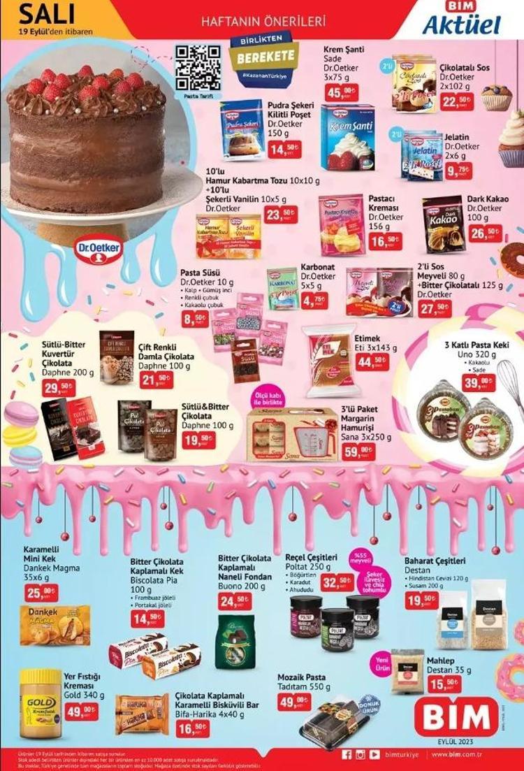 BİM 19-22 Eylül aktüel katalog 2023 yayınlandı | Oyun hamuru 29 TL, blender 79 TL Sürpriz BİM ürünü var
