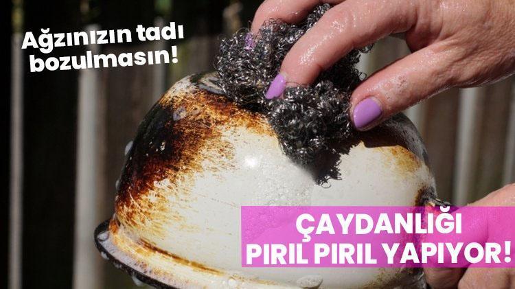 Ağzınızın tadı bozulmasın Bu karışım kararan çaydanlığı pırıl pırıl yapıyor
