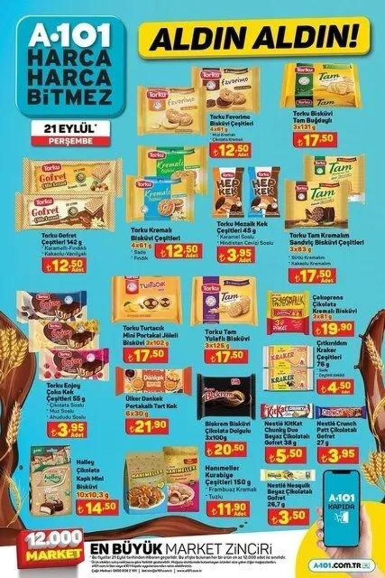 A101 21 Eylül aktüel katalog 2023 yayınlandı Battaniye, perdelik de var, ayçiçek yağında dev indirim de