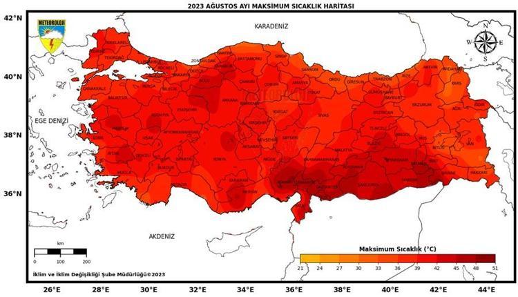 İki bölgede rekor kırıldı, Türkiye son 53 yılın en sıcak ikinci ağustosunu yaşadı İşte Meteorolojinin Sıcaklık Raporu...