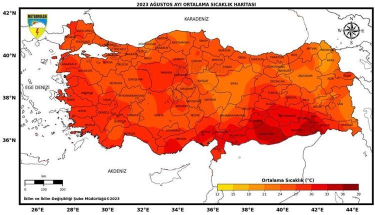 İki bölgede rekor kırıldı, Türkiye son 53 yılın en sıcak ikinci ağustosunu yaşadı İşte Meteorolojinin Sıcaklık Raporu...