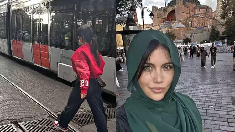 Icardinin eşi Wanda Nara İstanbulu gezdi Ayasofya önünde poz...