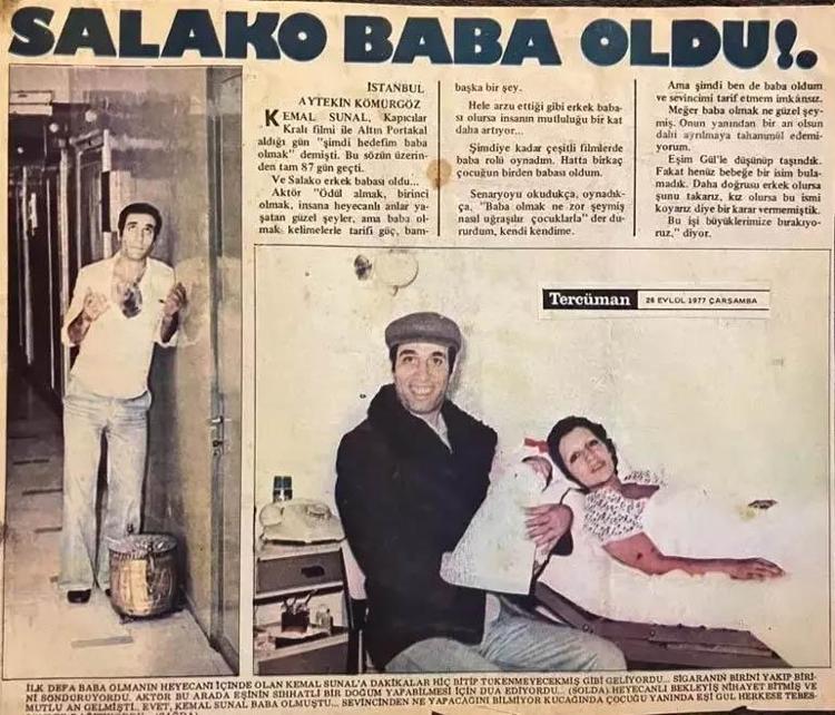 Ali Sunal yeni yaşını gazete kupürüyle kutladı 22 Eylül... Evet, ben doğdum