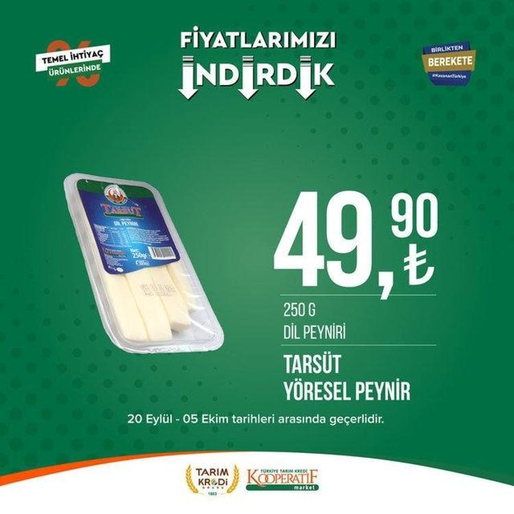 Tarım market 25 Eylül - 2 Ekim aktüel katalog 2023 yayınlandı Tarım Kredi ayçiçek yağında Ekim sürprizi var
