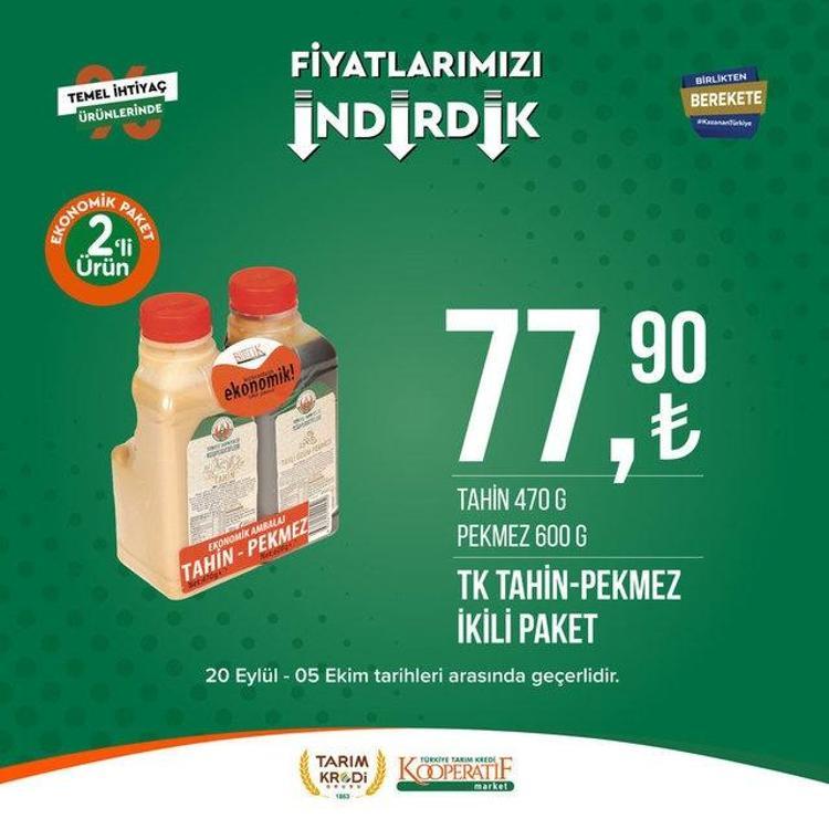 Tarım market 25 Eylül - 2 Ekim aktüel katalog 2023 yayınlandı Tarım Kredi ayçiçek yağında Ekim sürprizi var