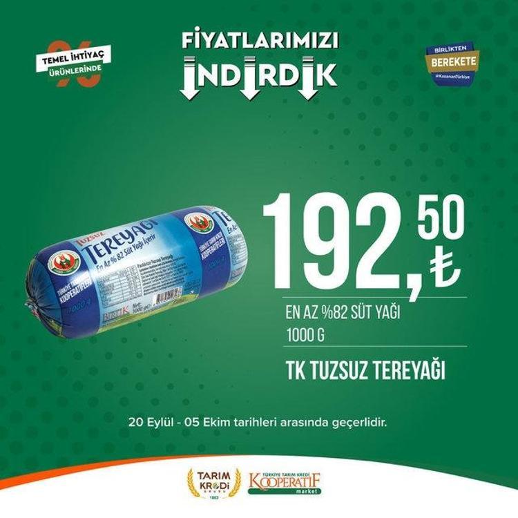 Tarım market 25 Eylül - 2 Ekim aktüel katalog 2023 yayınlandı Tarım Kredi ayçiçek yağında Ekim sürprizi var