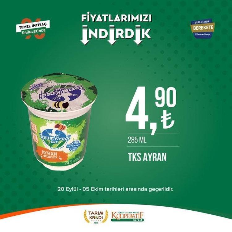 Tarım market 25 Eylül - 2 Ekim aktüel katalog 2023 yayınlandı Tarım Kredi ayçiçek yağında Ekim sürprizi var