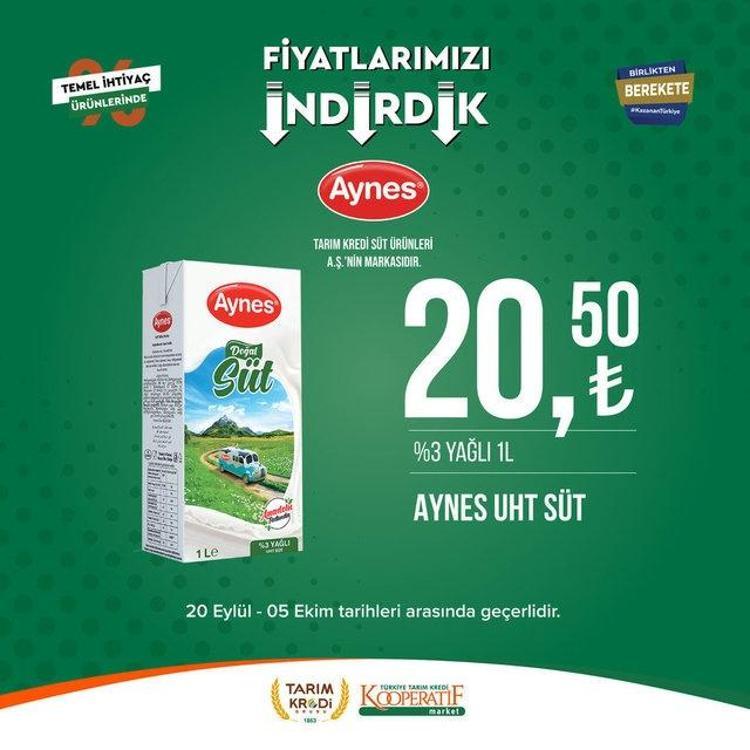 Tarım market 25 Eylül - 2 Ekim aktüel katalog 2023 yayınlandı Tarım Kredi ayçiçek yağında Ekim sürprizi var