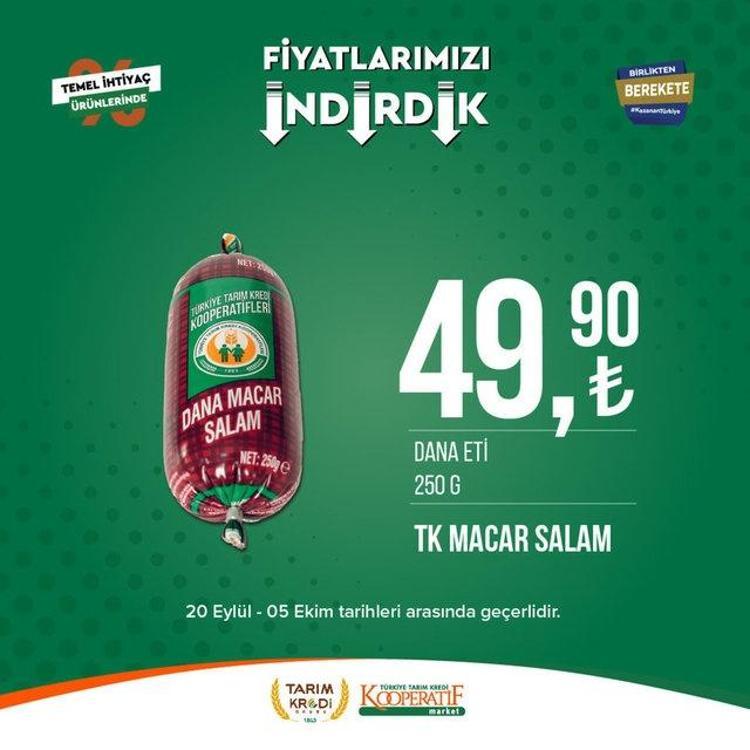 Tarım market 25 Eylül - 2 Ekim aktüel katalog 2023 yayınlandı Tarım Kredi ayçiçek yağında Ekim sürprizi var