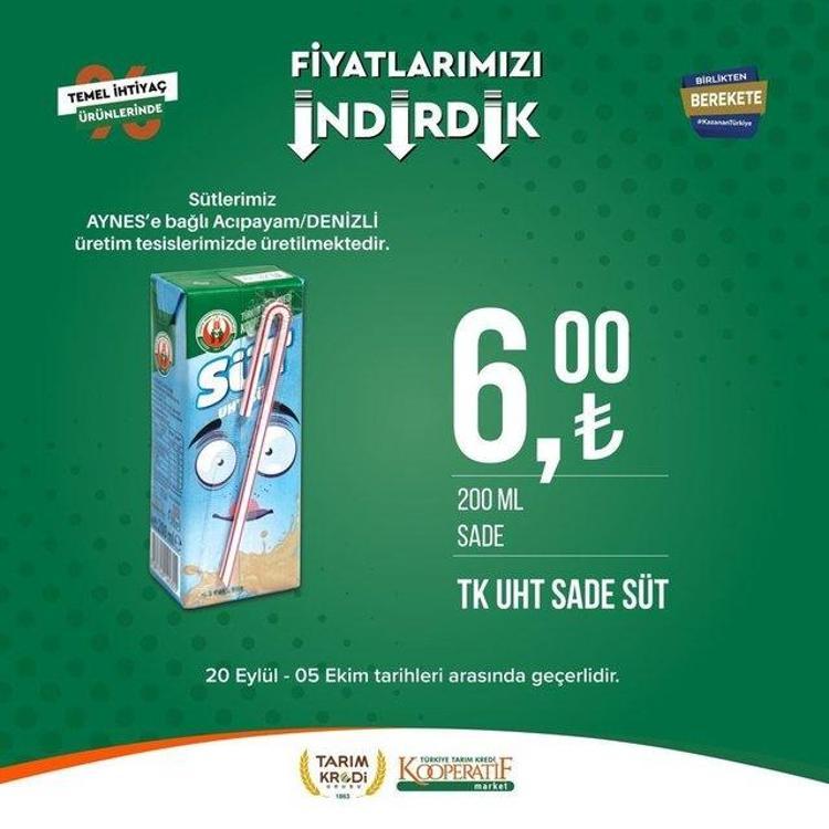 Tarım market 25 Eylül - 2 Ekim aktüel katalog 2023 yayınlandı Tarım Kredi ayçiçek yağında Ekim sürprizi var