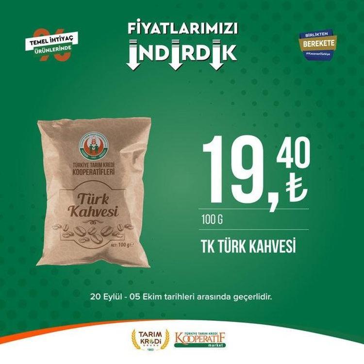Tarım market 25 Eylül - 2 Ekim aktüel katalog 2023 yayınlandı Tarım Kredi ayçiçek yağında Ekim sürprizi var