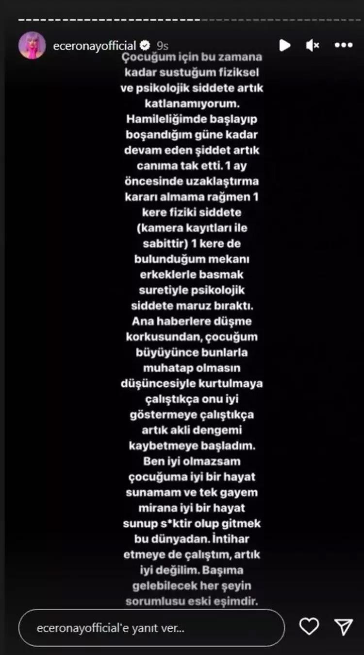 Ece Ronaydan şiddet açıklaması Psikolojik olarak tükendim