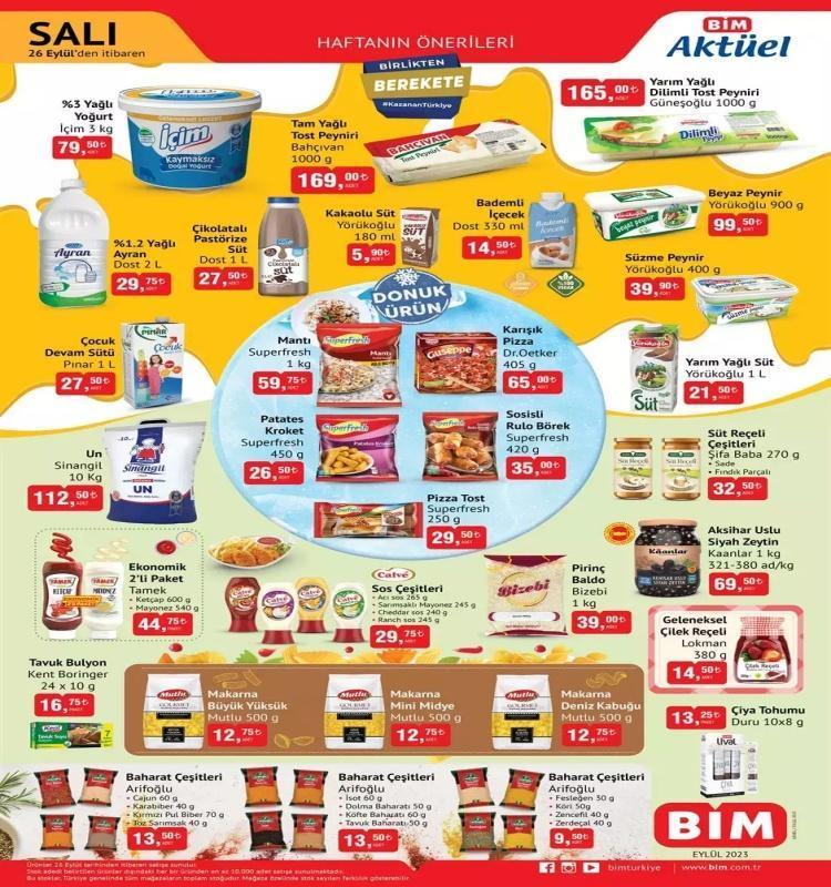BİM 26-29 Eylül aktüel katalog 2023 yayınlandı BİM Eylülü sürpriz ürünle bitiriyor