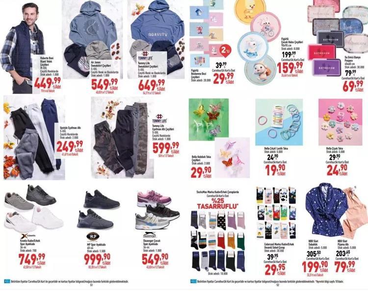 CarrefourSA 30 Eylül - 4 Ekim aktüel katalog 2023 yayınlandı Sürpriz bol haftada kışlık giyeceklerde fiyatlar düştü