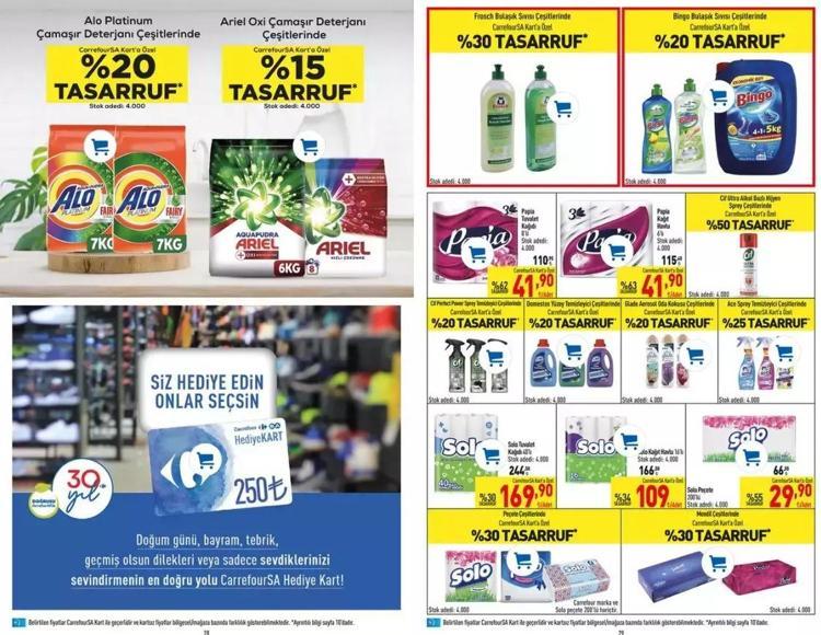 CarrefourSA 30 Eylül - 4 Ekim aktüel katalog 2023 yayınlandı Sürpriz bol haftada kışlık giyeceklerde fiyatlar düştü